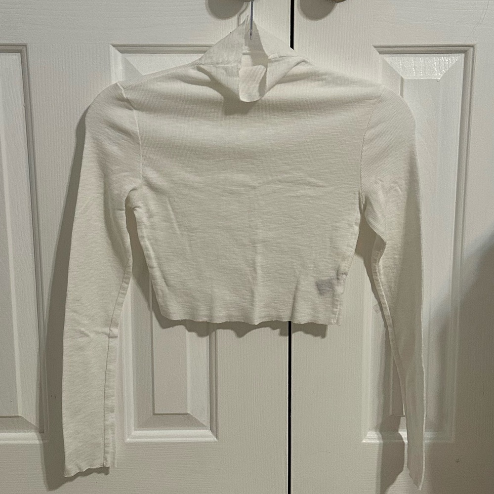White Turtleneck top